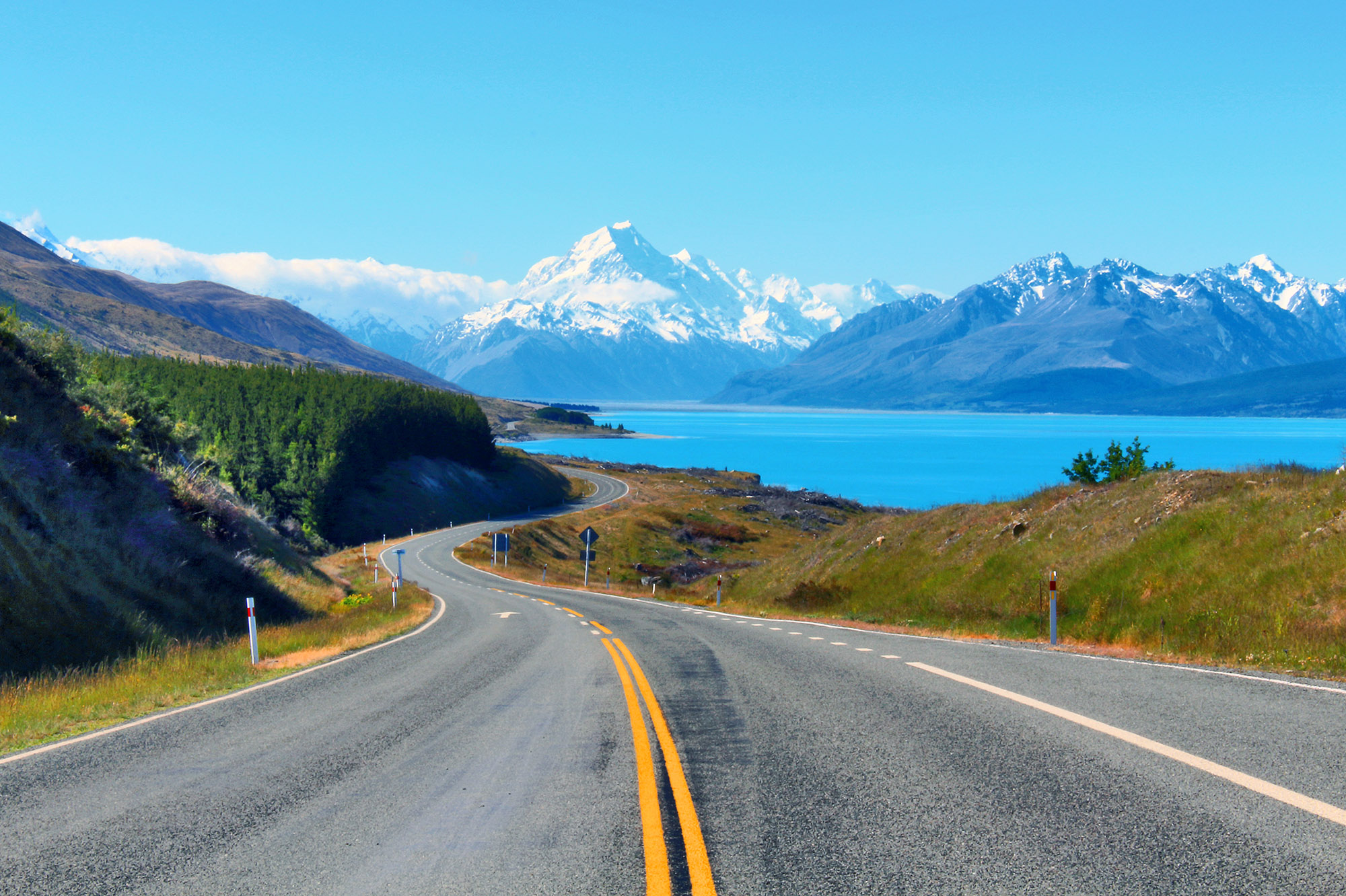 Lake Pukaki, Mount Cook